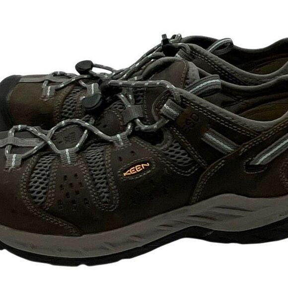 KEEN Men’s Work Shoes 9M Brown Alloy Toe SD35 Utility Hiking Safety Sneakers - Picture 5 of 9